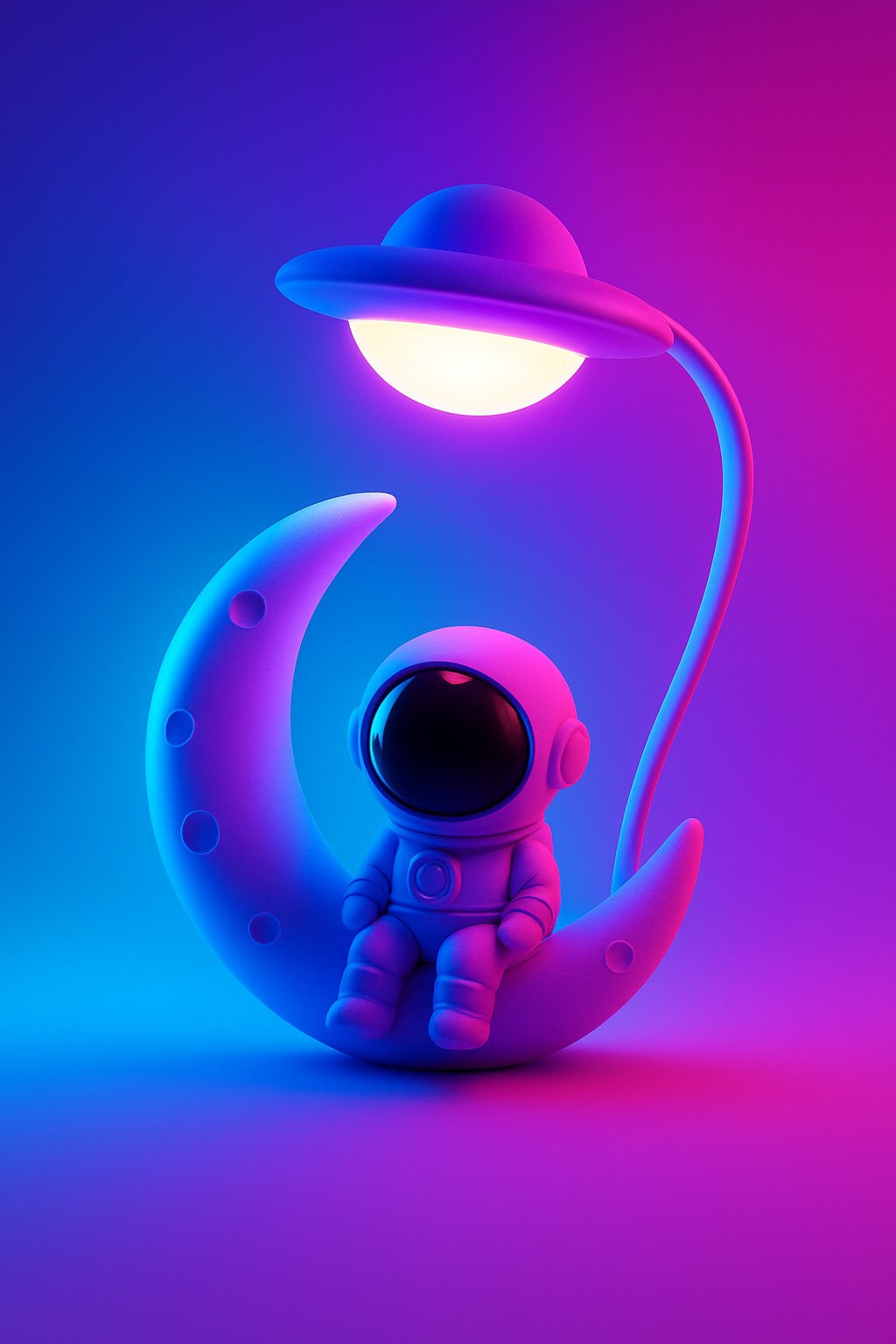 Veilleuse Astronaute sur la Lune – Lampe LED Design